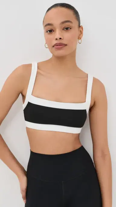 FORM Straight Neck Bra Black/White XS | Thumbnail 2