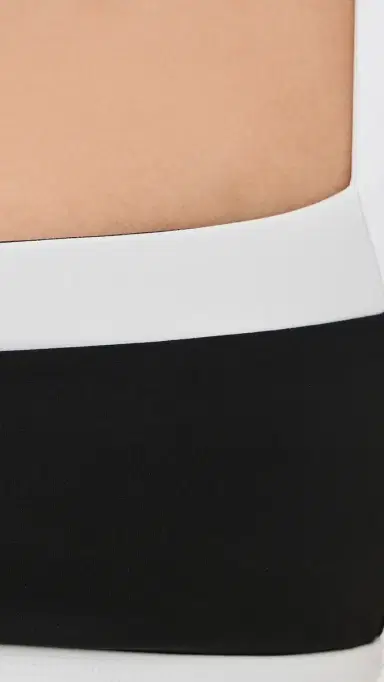 FORM Straight Neck Bra Black/White XS | Thumbnail 6