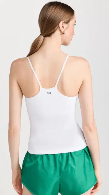 Splits59 Loren Seamless Waist Length Tank White XS/S | Thumbnail 3