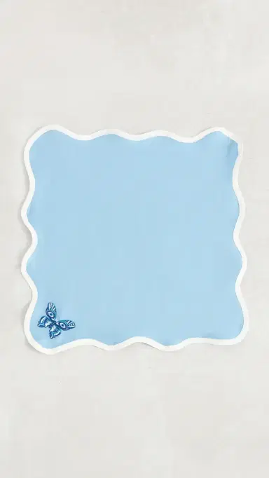 Jonathan Adler Butterfly Napkin Set Blue/White One Size | Thumbnail 5