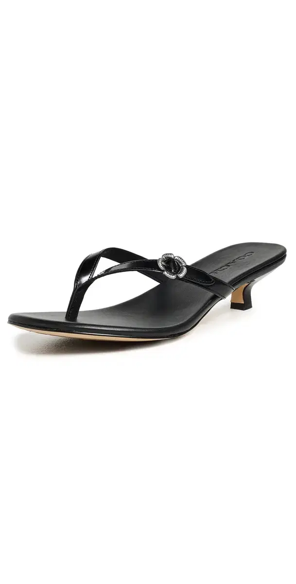 Tea Rose Kitten Heels Black