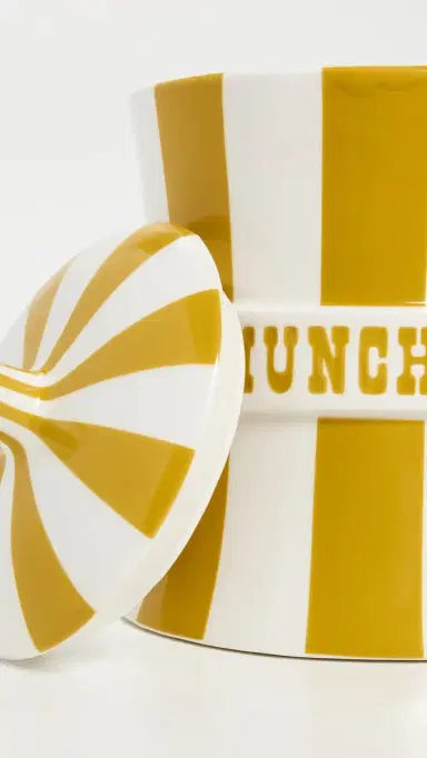 Jonathan Adler Vice Munchies Canister Yellow/White One Size | Thumbnail 4
