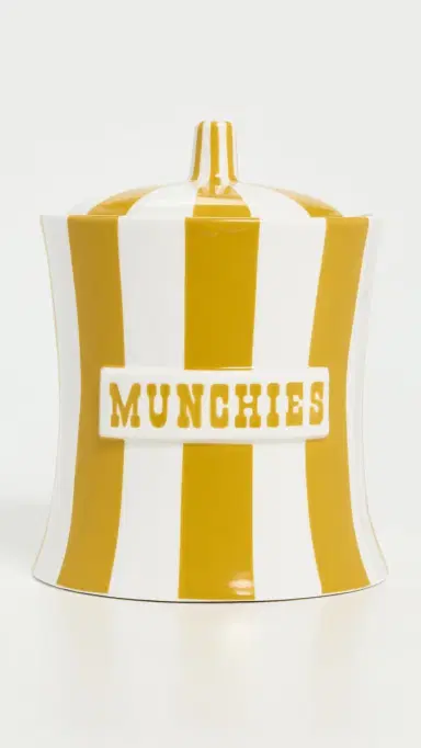 Jonathan Adler Vice Munchies Canister Yellow/White One Size | Thumbnail 5