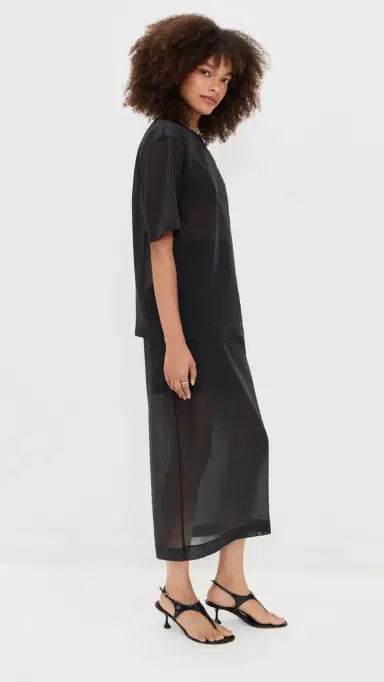 LE BOP Caroline Organza Tee Black | Thumbnail 4 LE BOP Caroline Organza Tee Black | Thumbnail 4