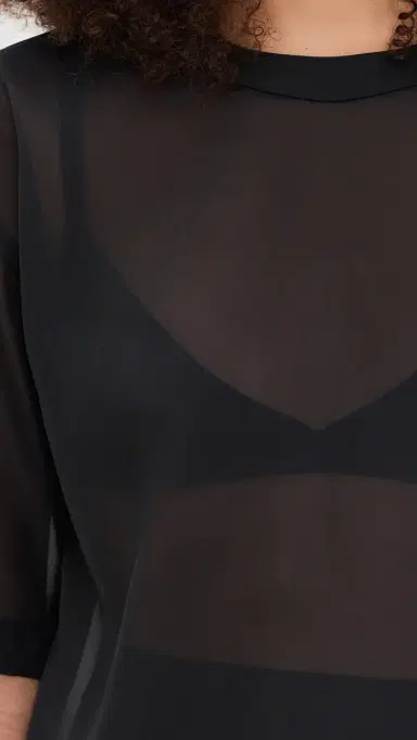 LE BOP Caroline Organza Tee Black | Thumbnail 6 LE BOP Caroline Organza Tee Black | Thumbnail 6