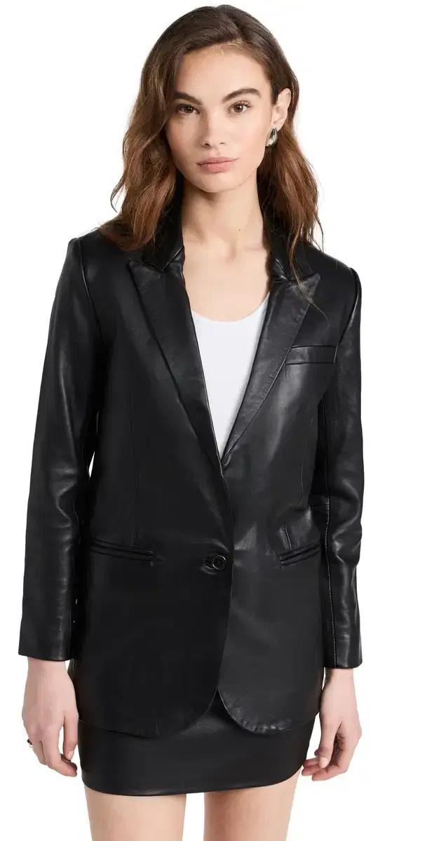 SPRWMN eather Blazer Black