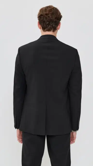 Theory Chambers Stretch Wool Blazer Deep Black 38R | Thumbnail 3