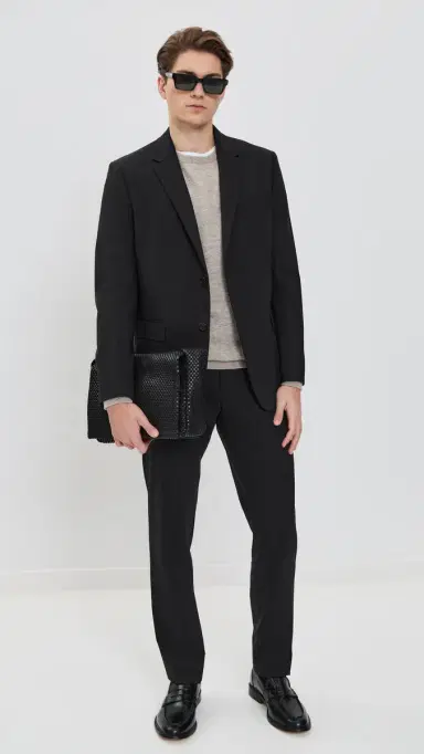 Theory Chambers Stretch Wool Blazer Deep Black 38R | Thumbnail 5