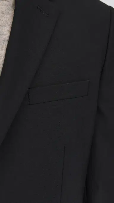 Theory Chambers Stretch Wool Blazer Deep Black 38R | Thumbnail 6