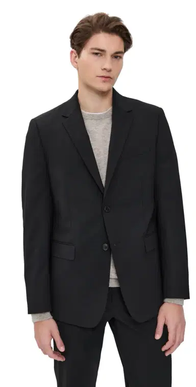Theory Chambers Stretch Wool Blazer Deep Black 38R | Thumbnail 1