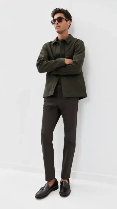 NN07 Theo Tailored Chino Pants Dark Army 29 | Thumbnail 5