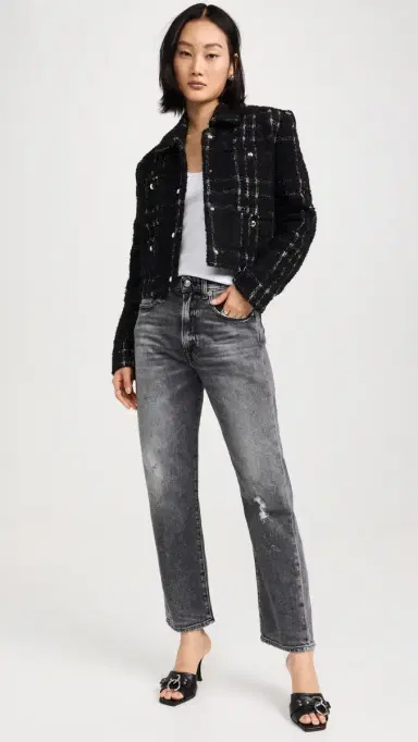 R13 Boyfriend Jeans Vintage Grey 28 | Thumbnail 5