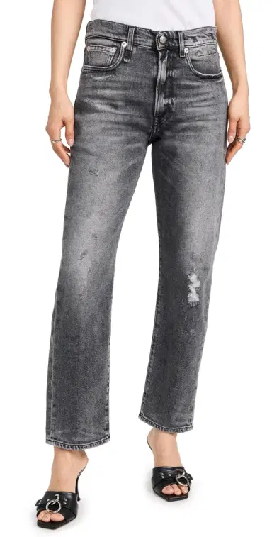 R13 Boyfriend Jeans Vintage Grey 28 | Thumbnail 1