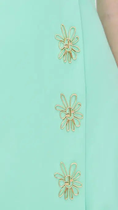 The Wolf Gang Inka Mini Vest Dress Aqua | Thumbnail 6