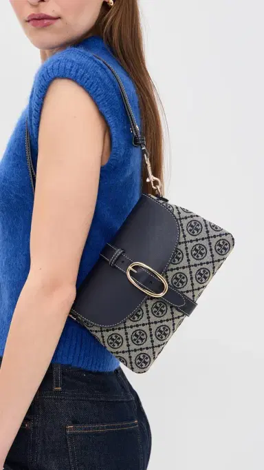 Tory Burch T Monogram Soft Small Shoulder Bag Tory Navy One Size | Thumbnail 3 Tory Burch T Monogram Soft Small Shoulder Bag Tory Navy One Size | Thumbnail 3