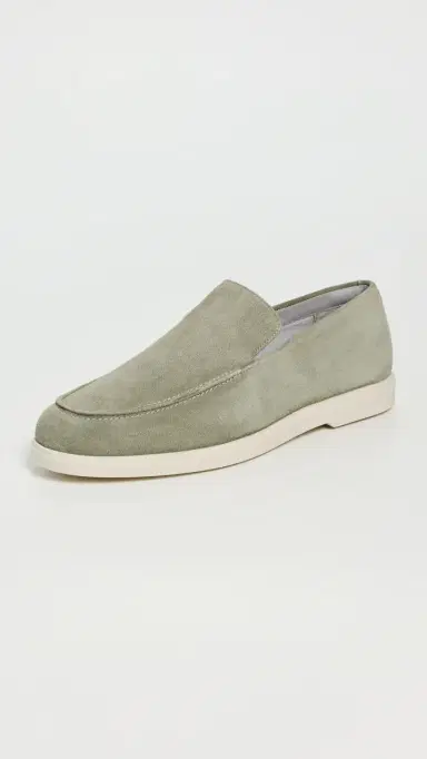 Frescobol Carioca Miguel Suede Loafers Pale Green | Thumbnail 2