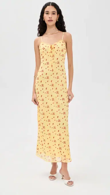 Bailey Rose Lemon Maxi Dress Lemon | Thumbnail 2 Bailey Rose Lemon Maxi Dress Lemon | Thumbnail 2