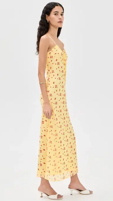 Bailey Rose Lemon Maxi Dress Lemon | Thumbnail 4 Bailey Rose Lemon Maxi Dress Lemon | Thumbnail 4