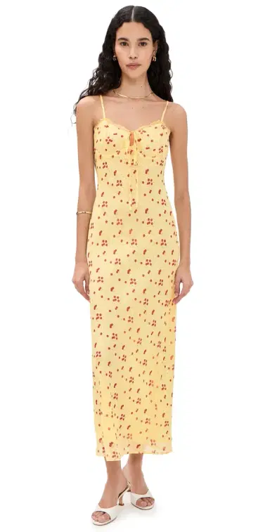 Bailey Rose Lemon Maxi Dress Lemon | Thumbnail 1 Bailey Rose Lemon Maxi Dress Lemon | Thumbnail 1