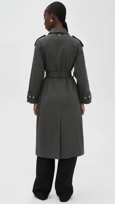 Apparis Joan Trench Coat Washed Black | Thumbnail 3