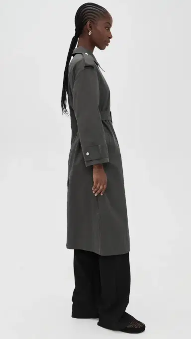 Apparis Joan Trench Coat Washed Black | Thumbnail 4