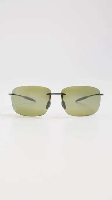 Maui Jim Breakwall Sunglasses Green-Green-Green One Size | Thumbnail 2
