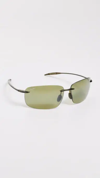 Maui Jim Breakwall Sunglasses Green-Green-Green One Size | Thumbnail 4