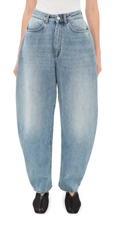 RÓHE High-Waist Sculptural Denim Jeans | Thumbnail 1 RÓHE High-Waist Sculptural Denim Jeans | Thumbnail 1