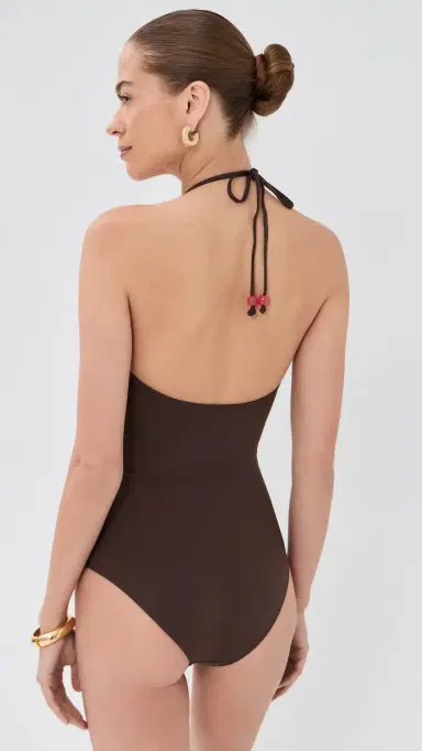 STAUD Laird One Piece Dark Chocolate/Flame | Thumbnail 3