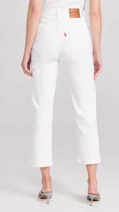Levi's Ribcage Straight Ankle Jeans Cloud Over 29 | Thumbnail 3