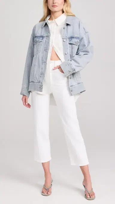 Levi's Ribcage Straight Ankle Jeans Cloud Over 29 | Thumbnail 5