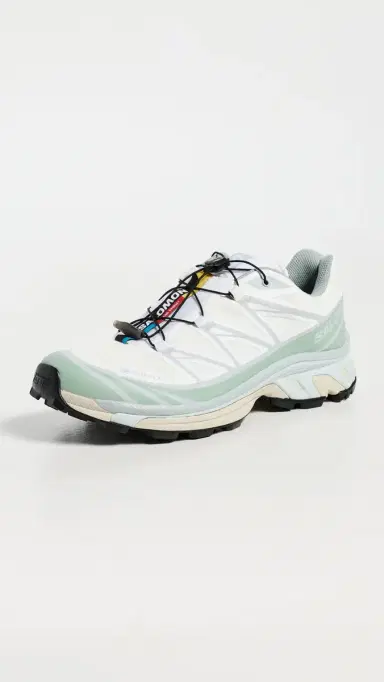 Salomon XT-6 GTX Sneakers White/Green Milieu/Ice Flow | Thumbnail 2
