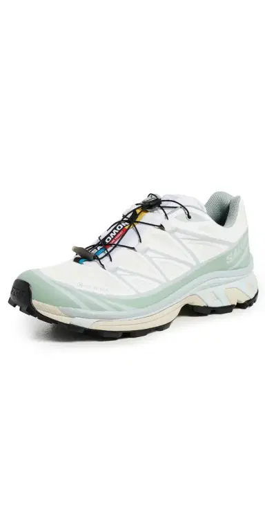 Salomon XT-6 GTX Sneakers White/Green Milieu/Ice Flow | Thumbnail 1