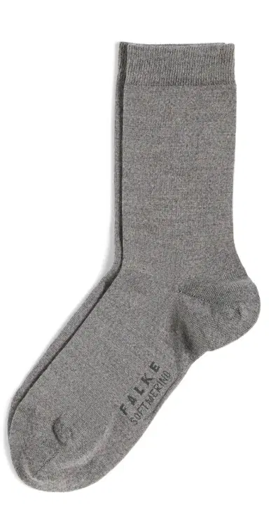 FALKE Soft Merino Socks Light Grey 35-36 | Thumbnail 1