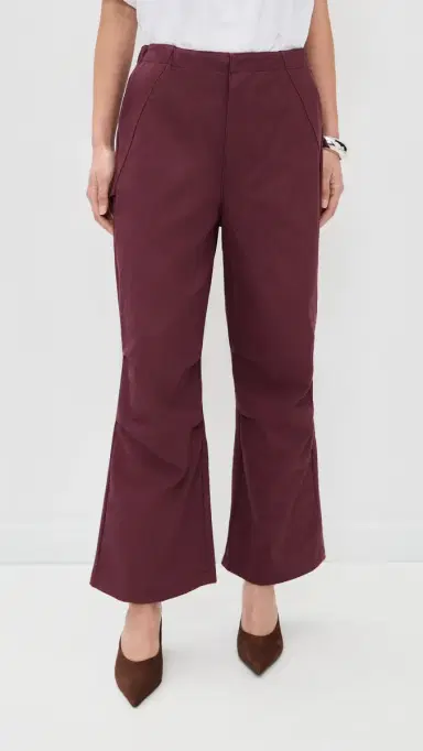 LE BOP Ella Pants Burgundy | Thumbnail 3