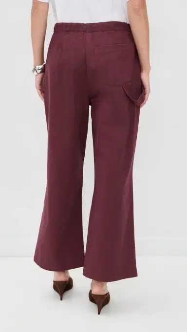 LE BOP Ella Pants Burgundy | Thumbnail 4