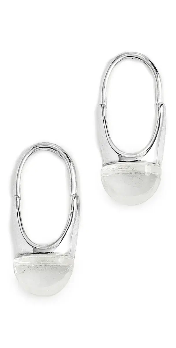 Roscida Quartz Earrings Silver One Size