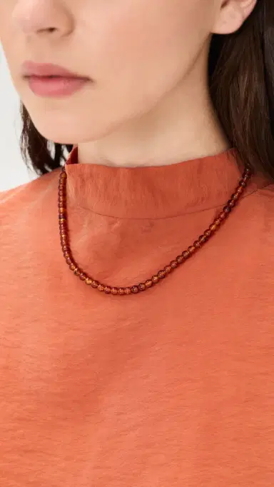 Rachel Comey Aps Necklace Dark Tortoise One Size | Thumbnail 3