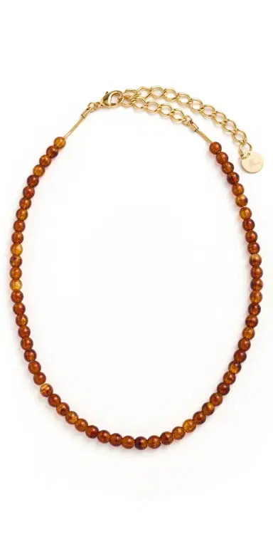 Rachel Comey Aps Necklace Dark Tortoise One Size | Thumbnail 1