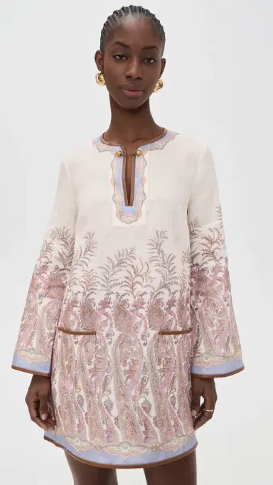 Zimmermann Alchemy Tunic Dress Cream Paisley | Thumbnail 2 Zimmermann Alchemy Tunic Dress Cream Paisley | Thumbnail 2