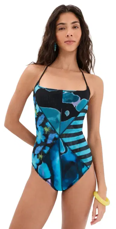 STAUD Laird One Piece wim uit Blue Haze Multi | Thumbnail 1 STAUD Laird One Piece wim uit Blue Haze Multi | Thumbnail 1