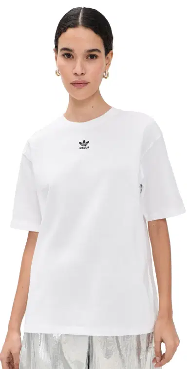 adidas Essentials Boyfriend Tee White | Thumbnail 1 adidas Essentials Boyfriend Tee White | Thumbnail 1