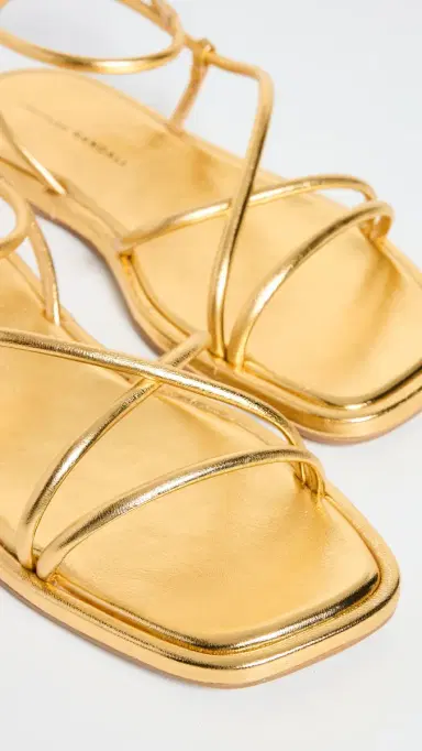 Loeffler Randall Noor Strappy Sandals Gold 6 | Thumbnail 6
