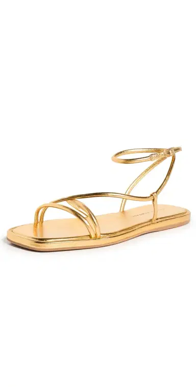 Loeffler Randall Noor Strappy Sandals Gold 6 | Thumbnail 1