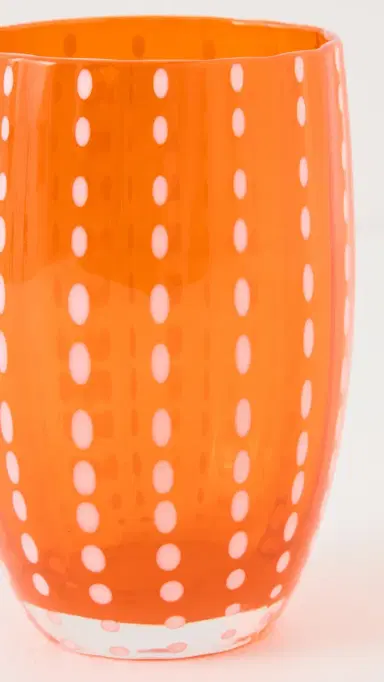 Zafferano Perle Tumblers Set of 2 Orange One Size | Thumbnail 3