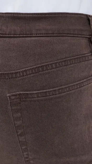 Frame Modern Straight Twill Jeans Dark Chocolate 30 | Thumbnail 6