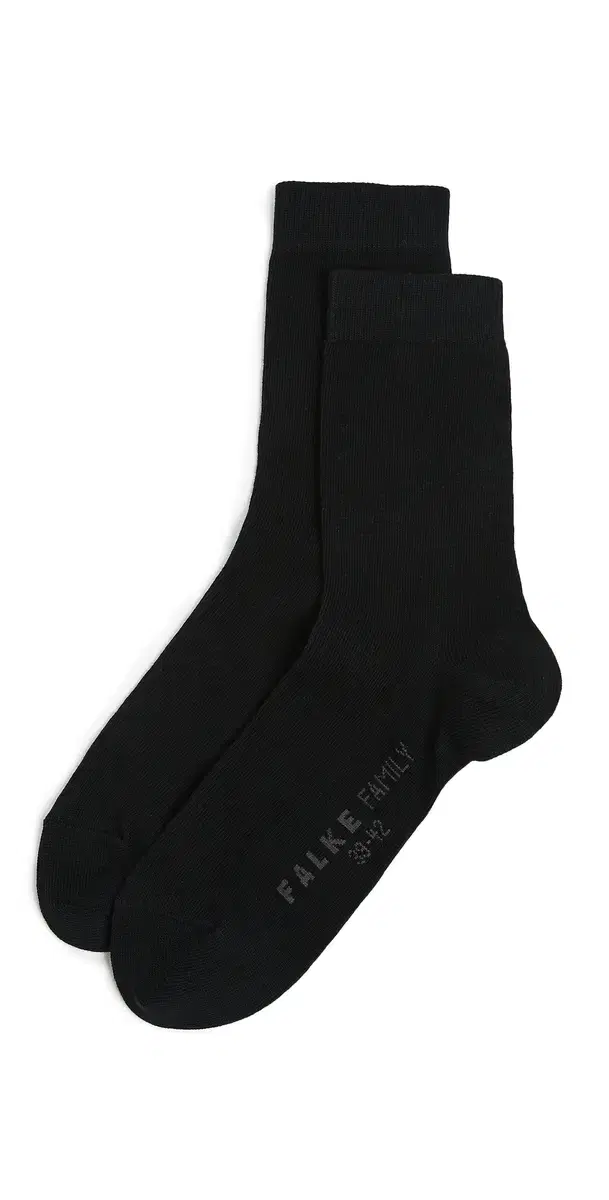 Falke Family Ankle Socks Black