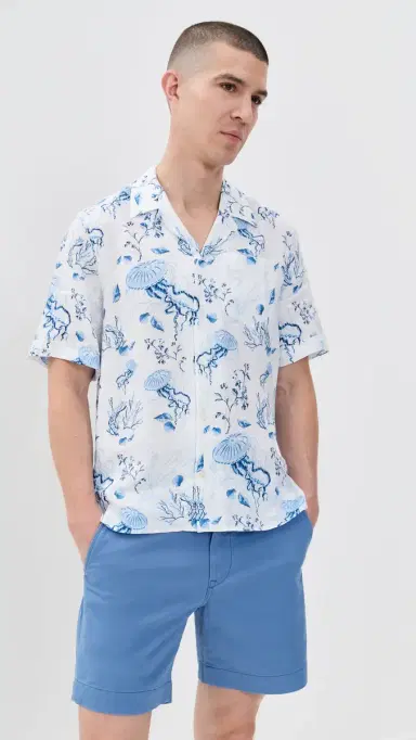 Vilebrequin Charli Linen Shirt Blanc | Thumbnail 2