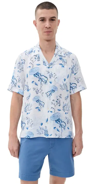Vilebrequin Charli Linen Shirt Blanc | Thumbnail 1