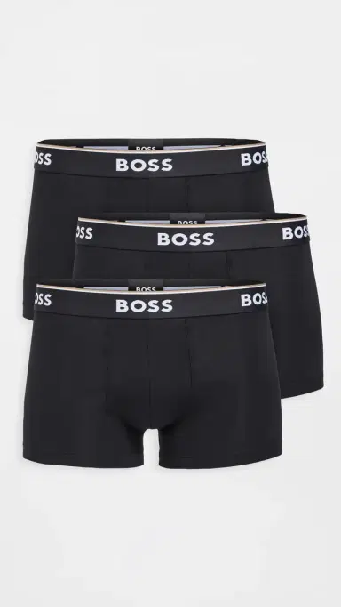 BOSS Stretch Cotton 3 Pack Trunks Black S | Thumbnail 2 BOSS Stretch Cotton 3 Pack Trunks Black S | Thumbnail 2